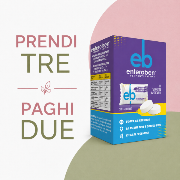 ENTEROBEN 6 MILIARDI &ndash; TAVOLETTE MASTICABILI